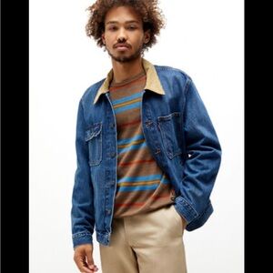 Vintage Unisex Lee jeans jacket xxl vintage style plaid lining